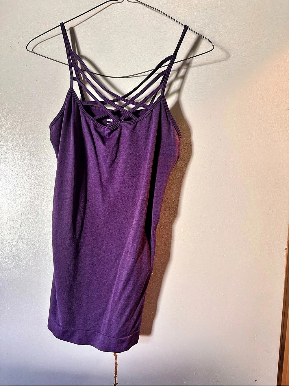 Strappy Tank Top in Purple Size XL (12)